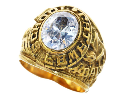 Transparent Stone METAL 13.6g Ring