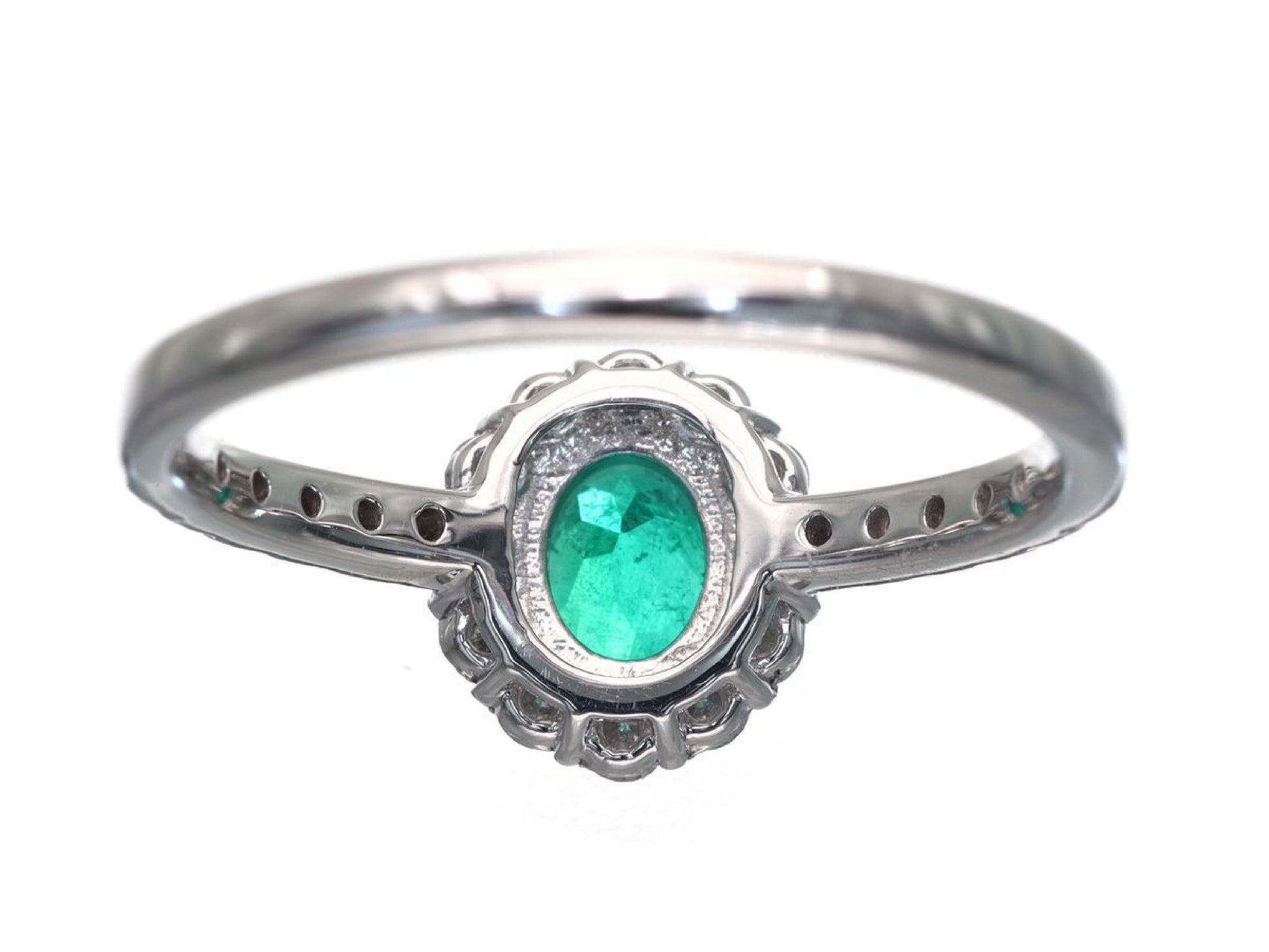 E0.47ct D0.34ct Pt900 3.6g Ring