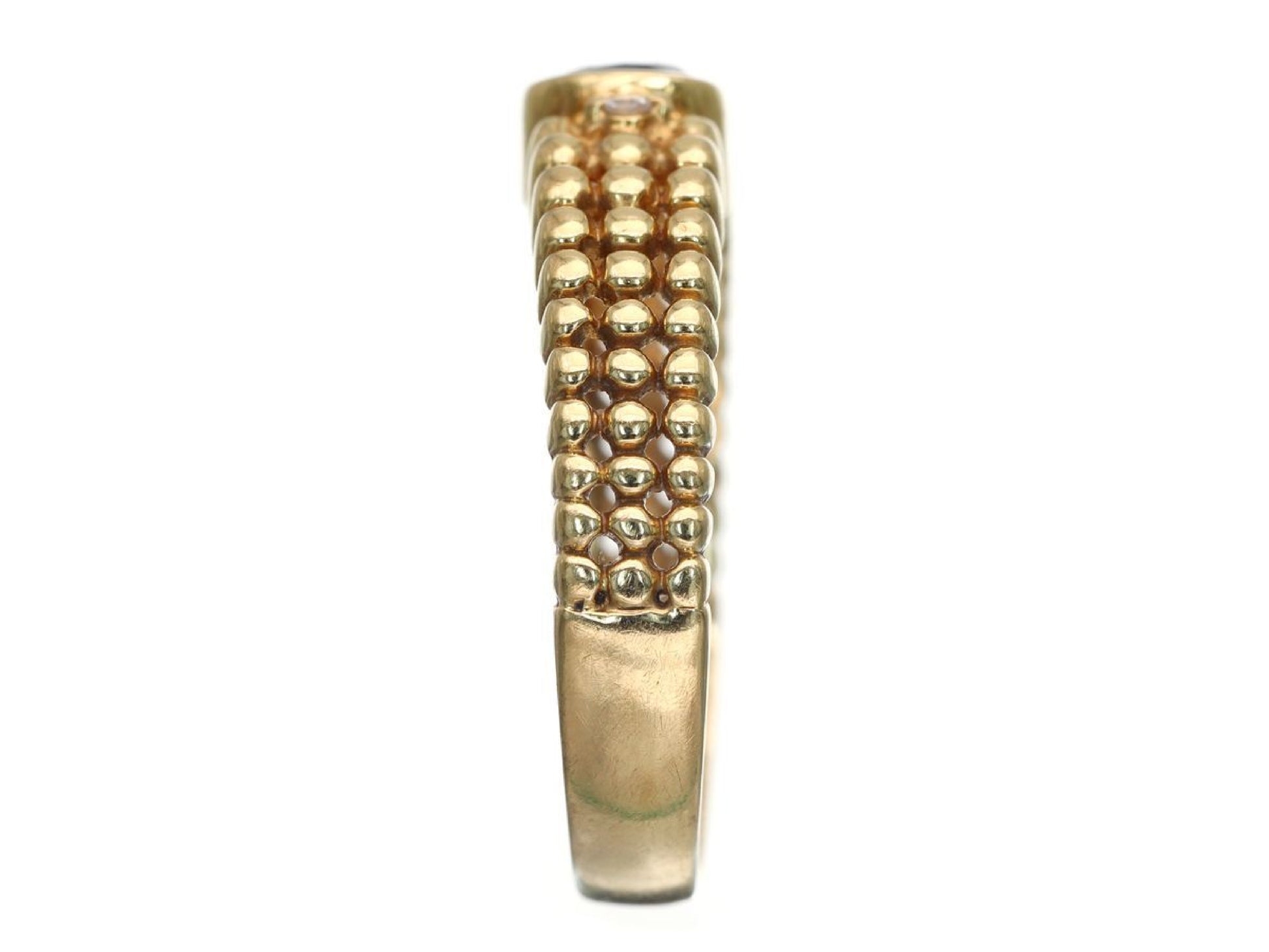 Sapphire Diamond K18 2.9g Ring