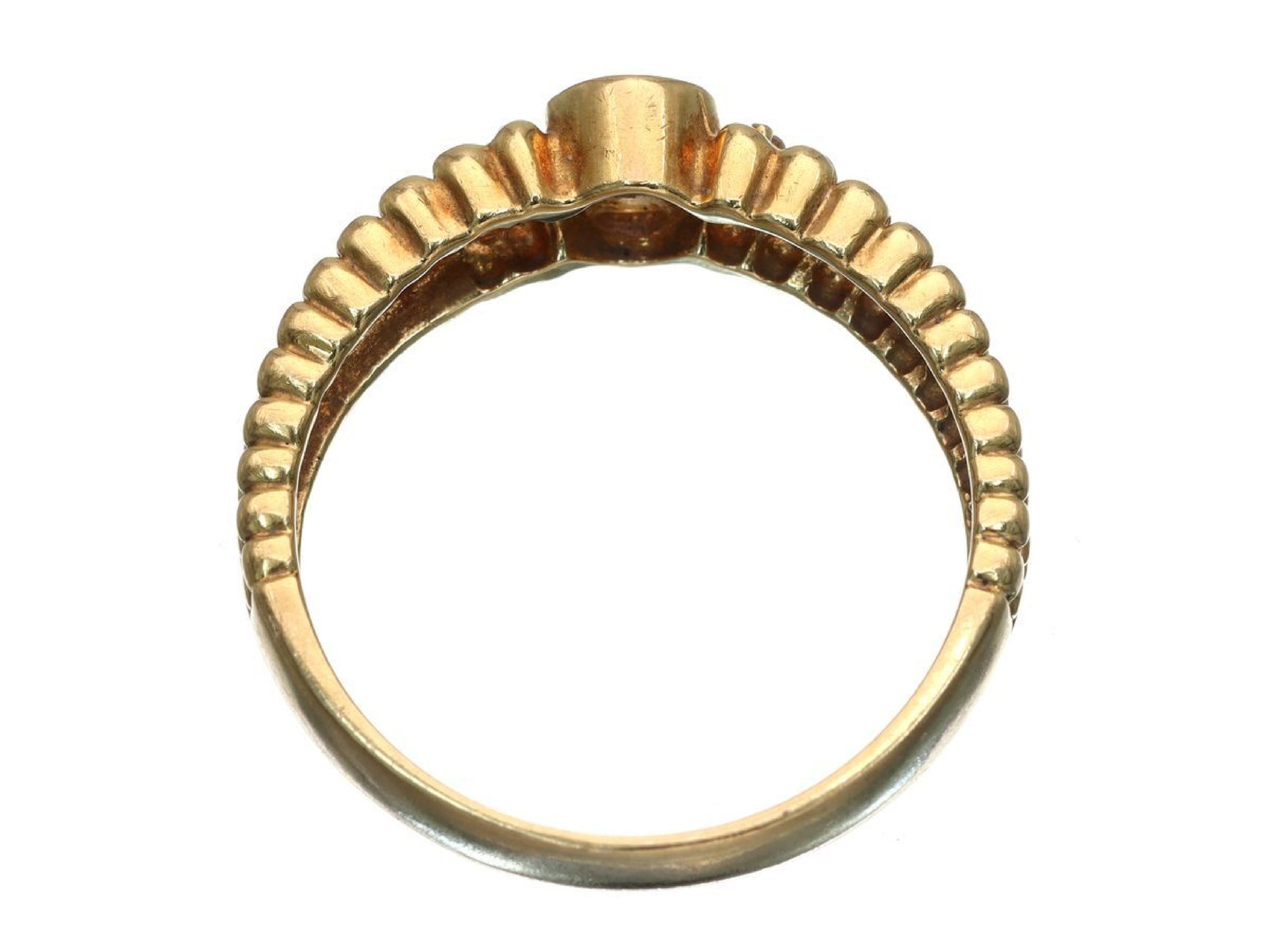 Sapphire Diamond K18 2.9g Ring