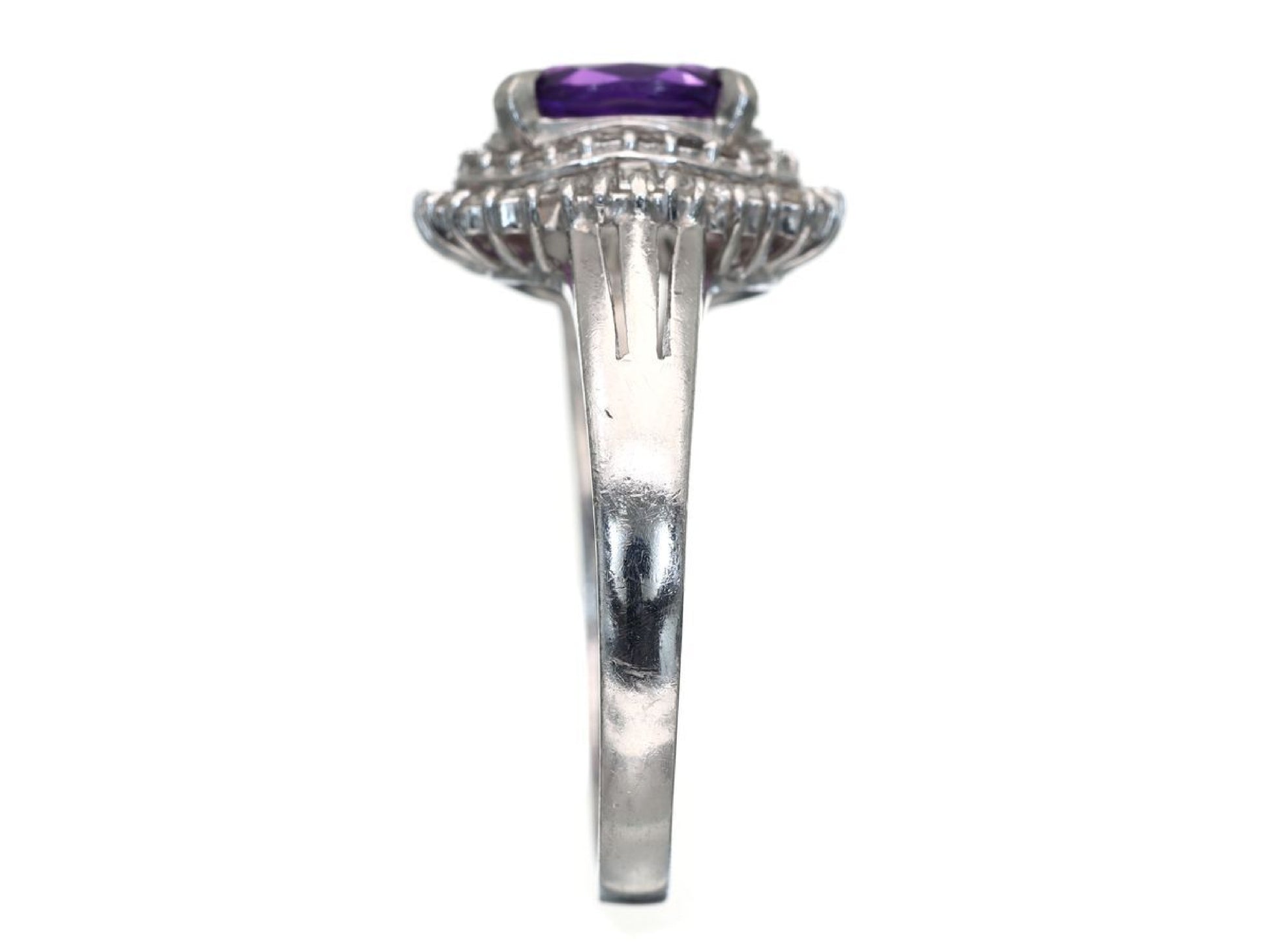 AM1.01ct D0.35ct Pt900 4.8g Ring