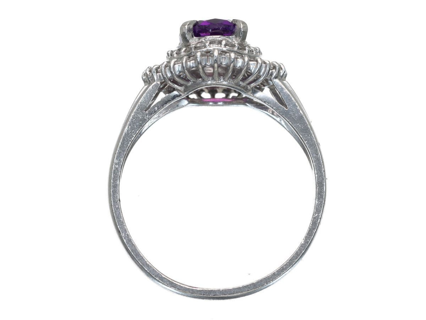 AM1.01ct D0.35ct Pt900 4.8g Ring