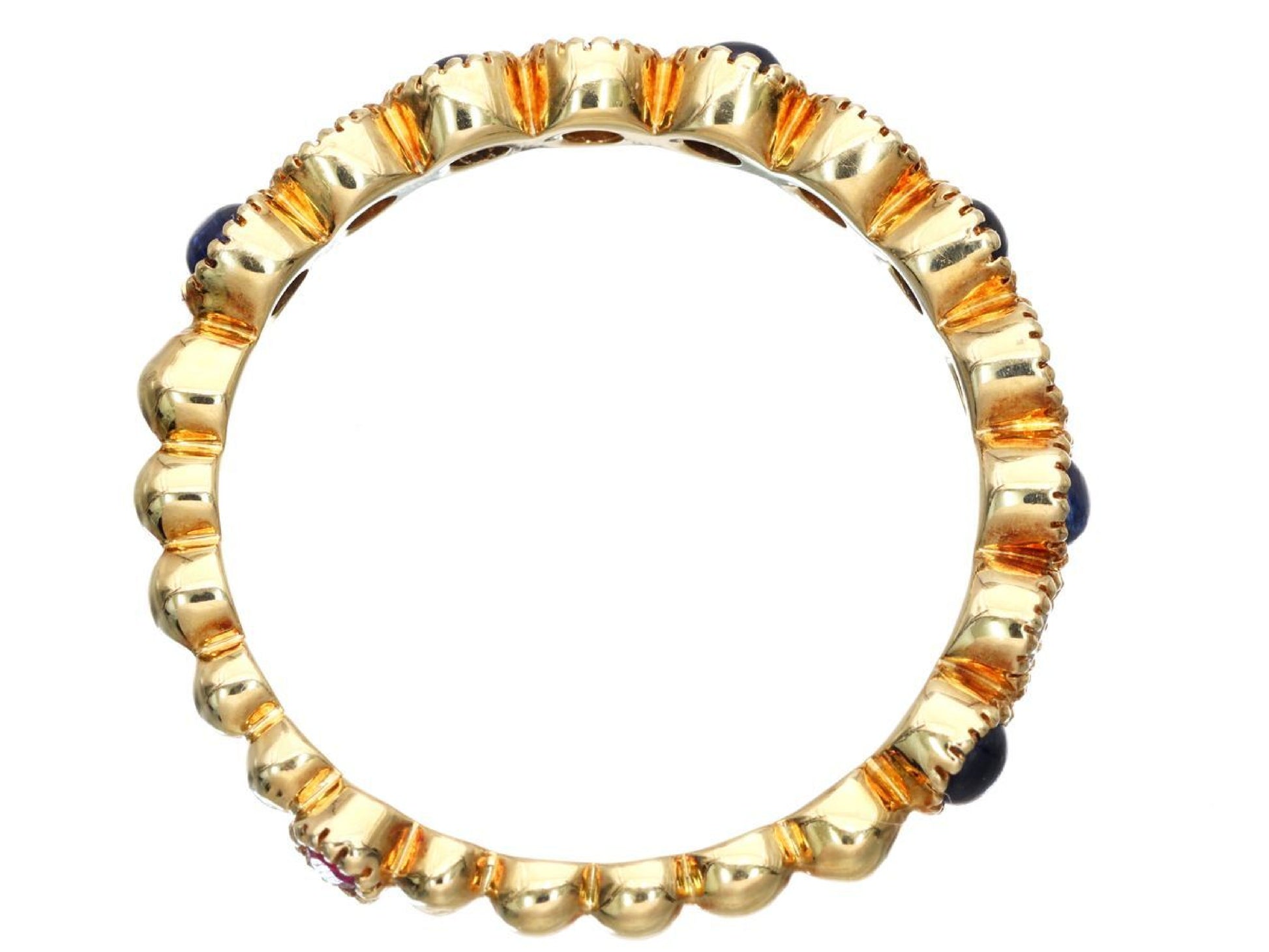 Siren Azzurro R0.02ct S0.30ct D0.16ct K18 1.9g Ring