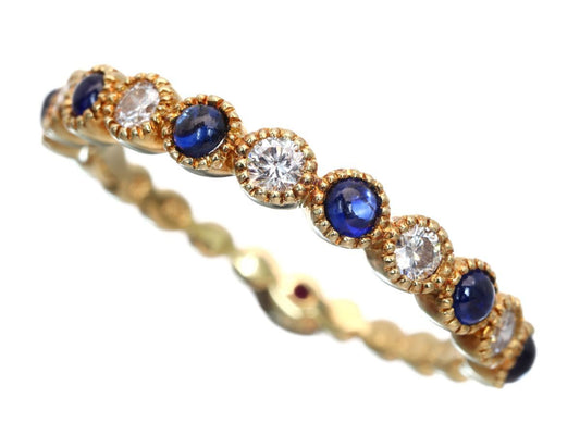 Siren Azzurro R0.02ct S0.30ct D0.16ct K18 1.9g Ring