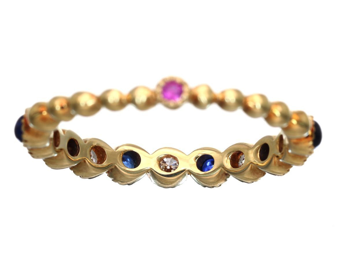 Siren Azzurro R0.02ct S0.30ct D0.16ct K18 1.9g Ring
