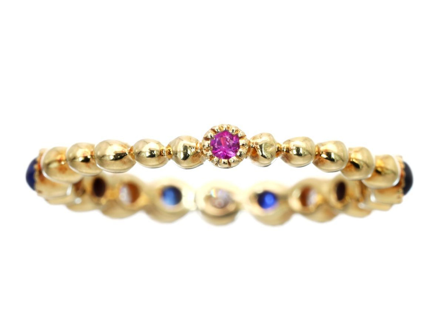 Siren Azzurro R0.02ct S0.30ct D0.16ct K18 1.9g Ring