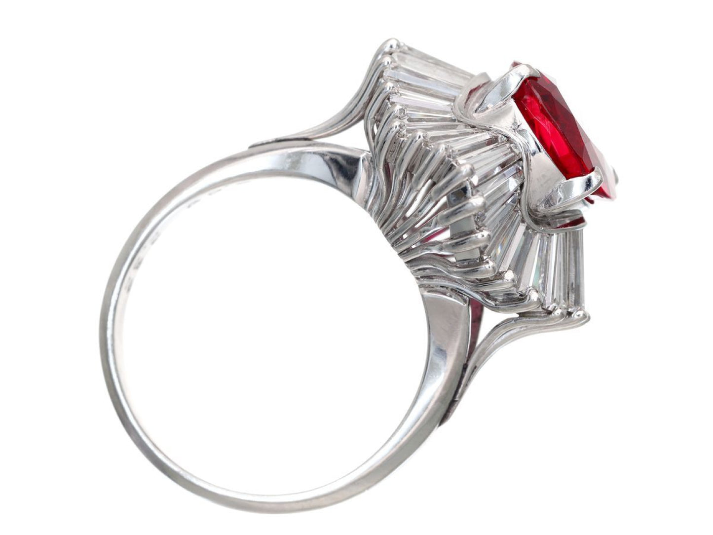 R3.69ct D2.32ct Pt900 10.2g Ring