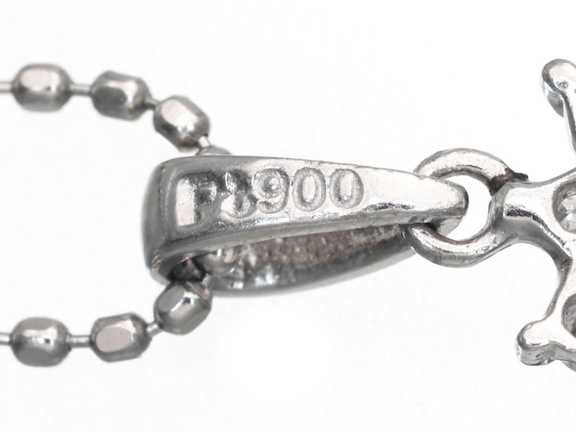 S0.38ct D0.10ct Pt900/850 2.8g Necklace