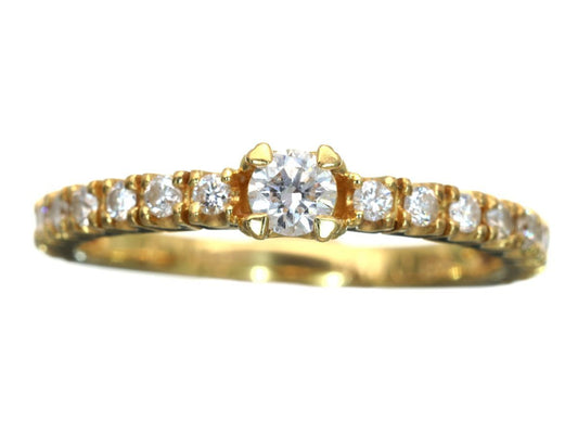 D0.10/0.20ct K18 1.6g Ring
