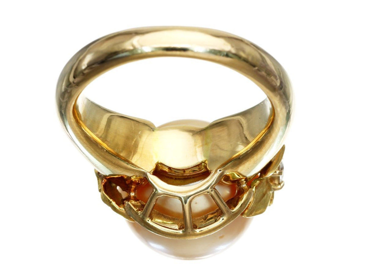 Pearl diameter approx. 12.4mm D0.09ct K18 11.6g ring