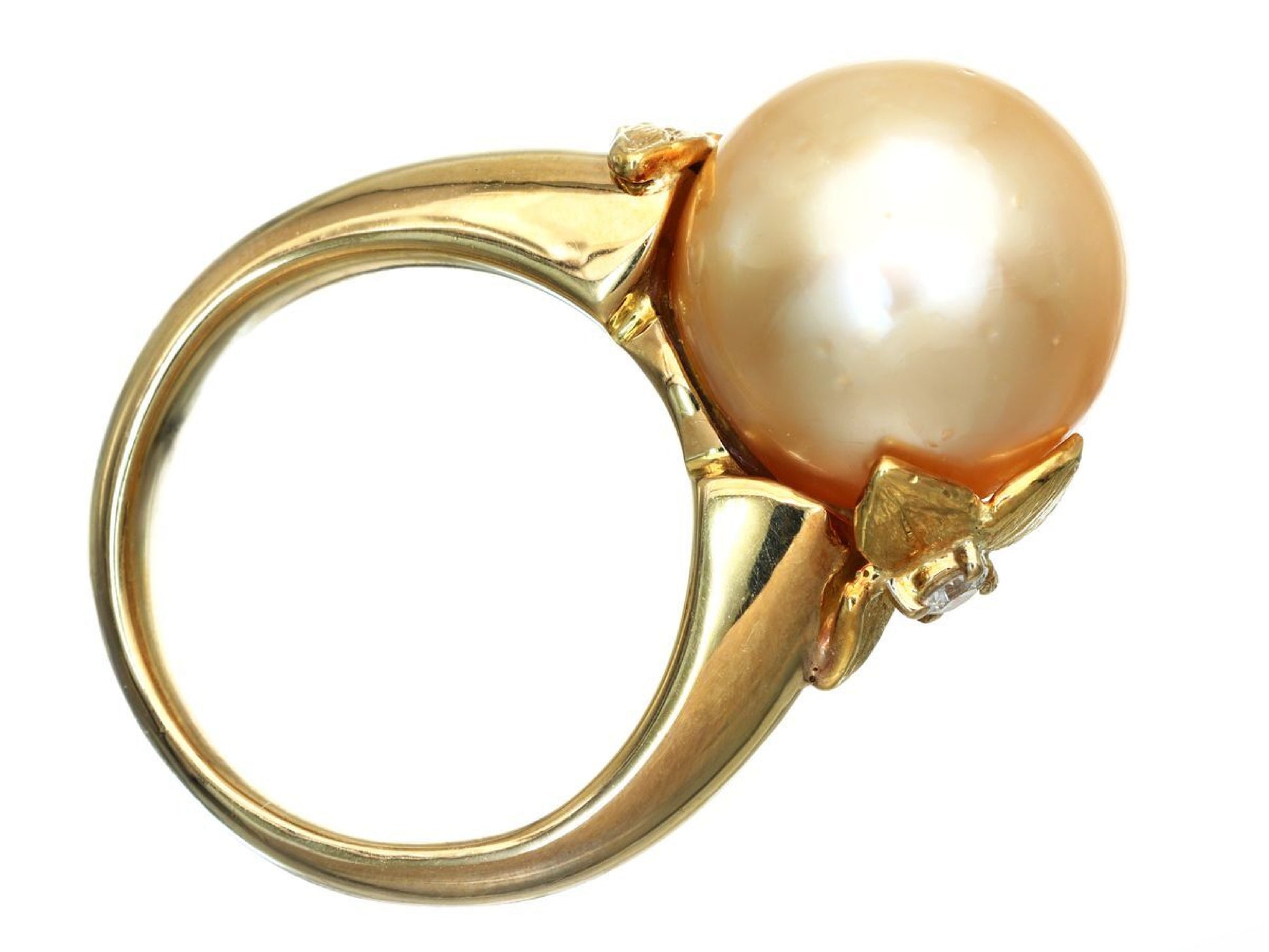 Pearl diameter approx. 12.4mm D0.09ct K18 11.6g ring