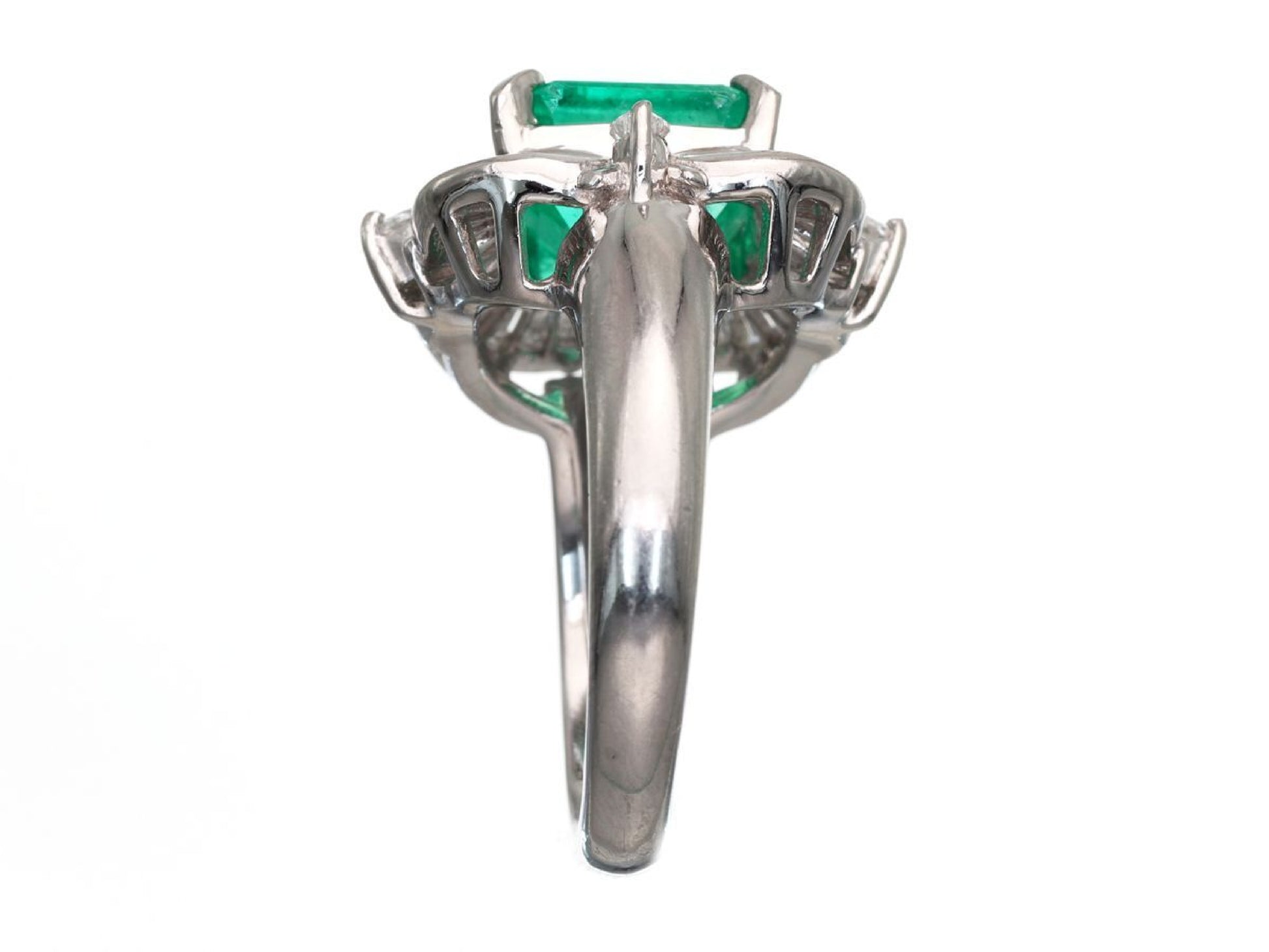 E3.26ct D0.81ct Pt900 10.8g Ring