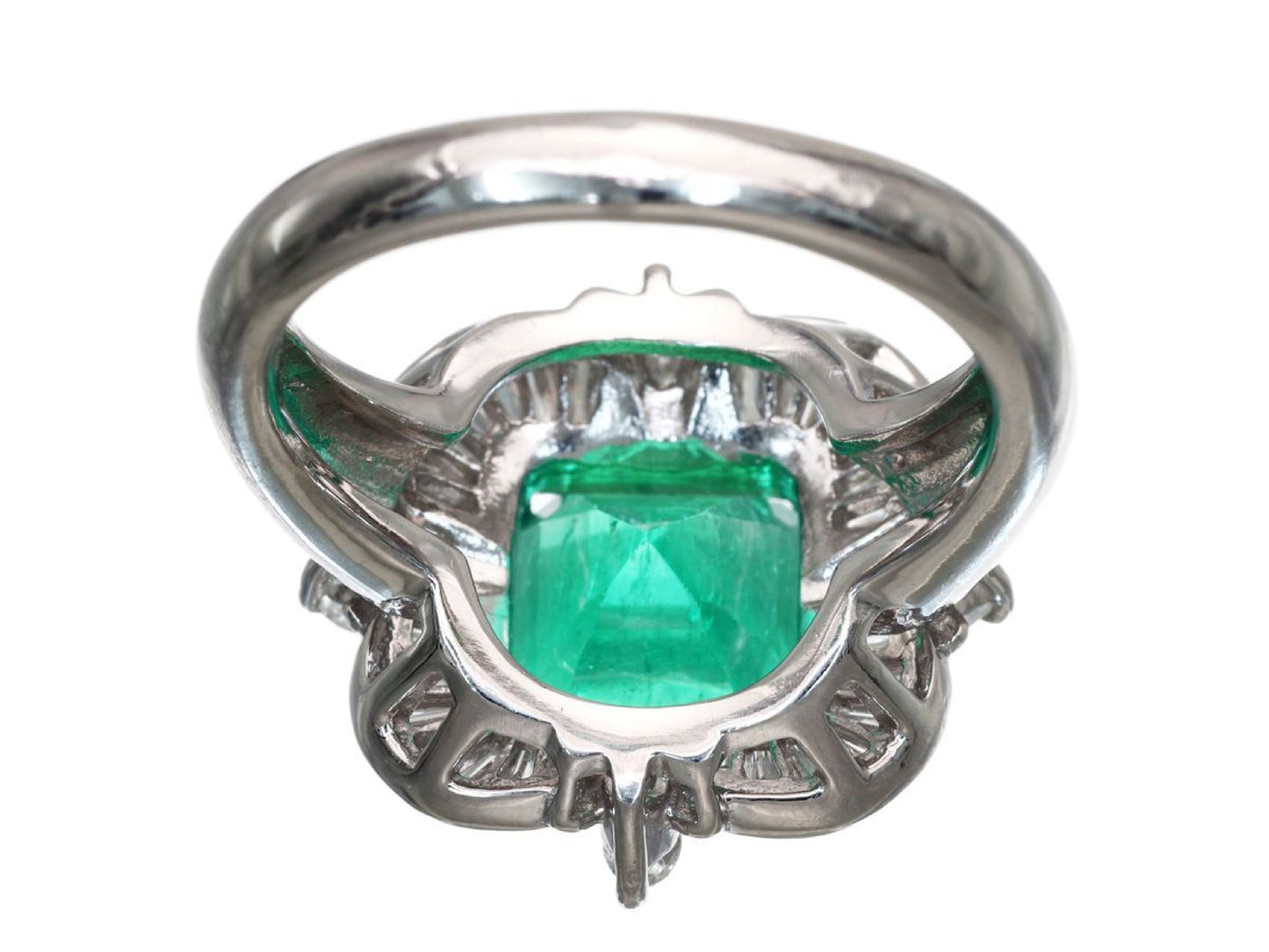 E3.26ct D0.81ct Pt900 10.8g Ring