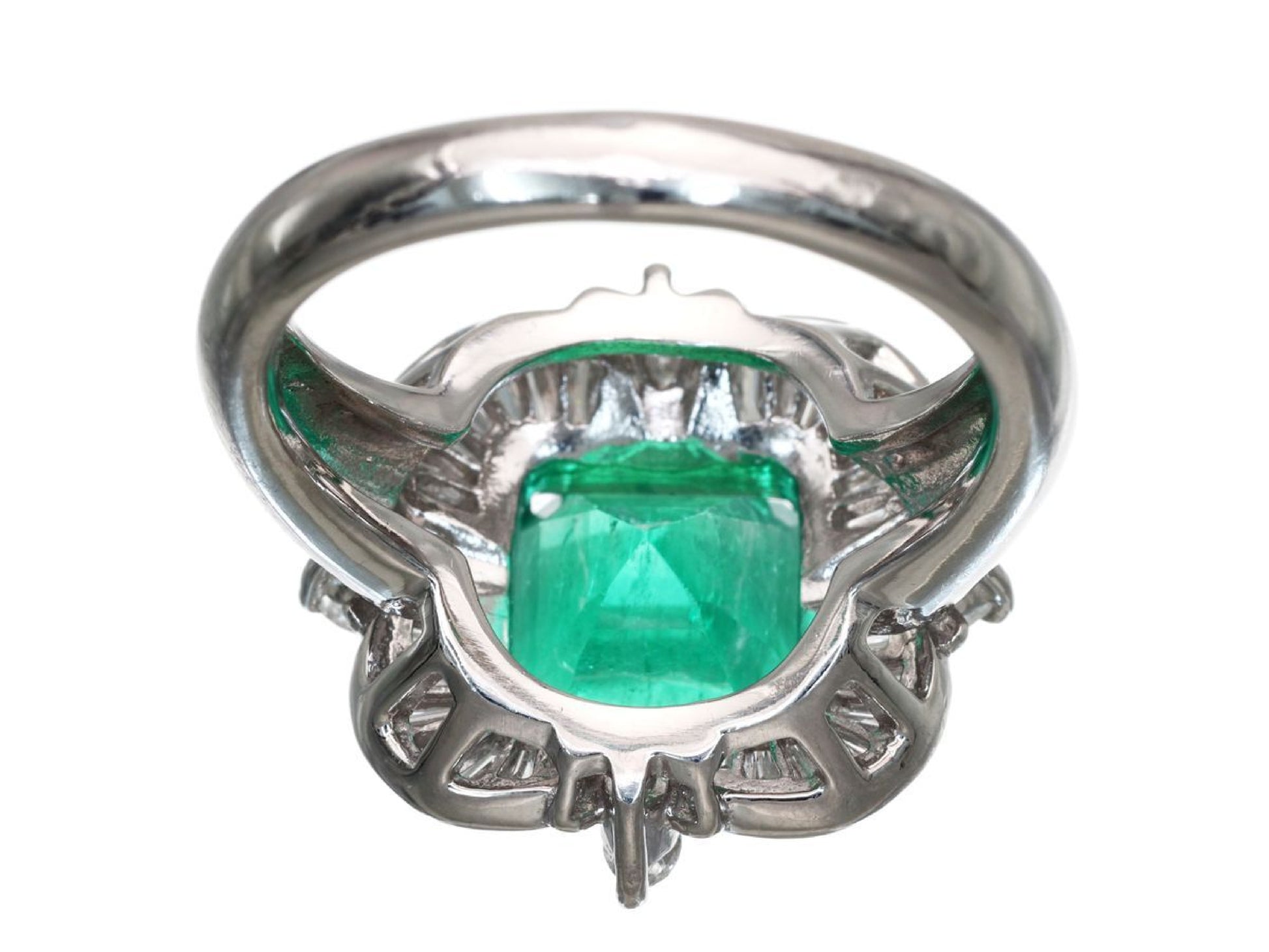 E3.26ct D0.81ct Pt900 10.8g Ring