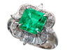 E3.26ct D0.81ct Pt900 10.8g Ring