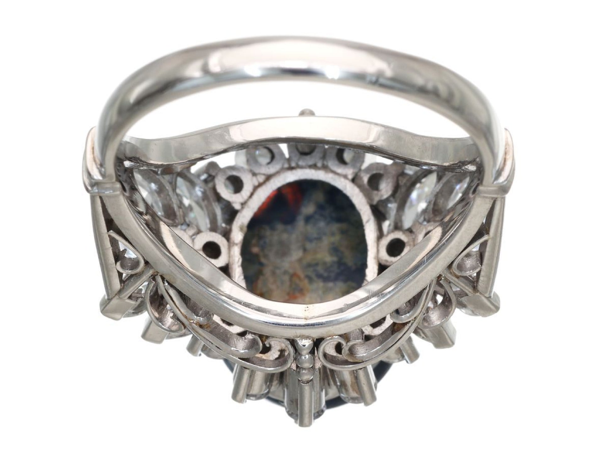Black Opal 2.56ct D0.87ct PM900 9.3g Ring