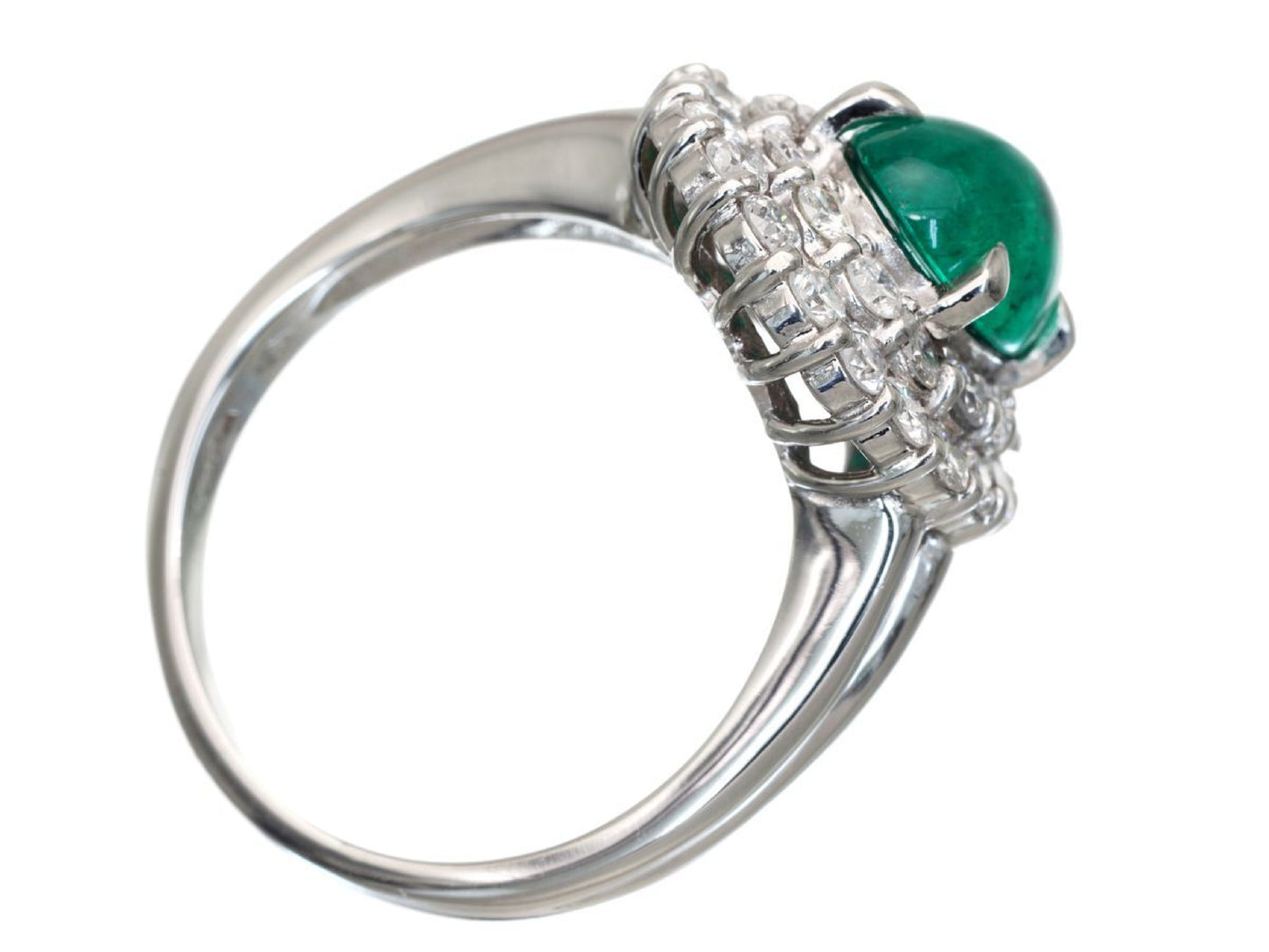 E1.67ct D1.05ct Pt850 7.3g Ring