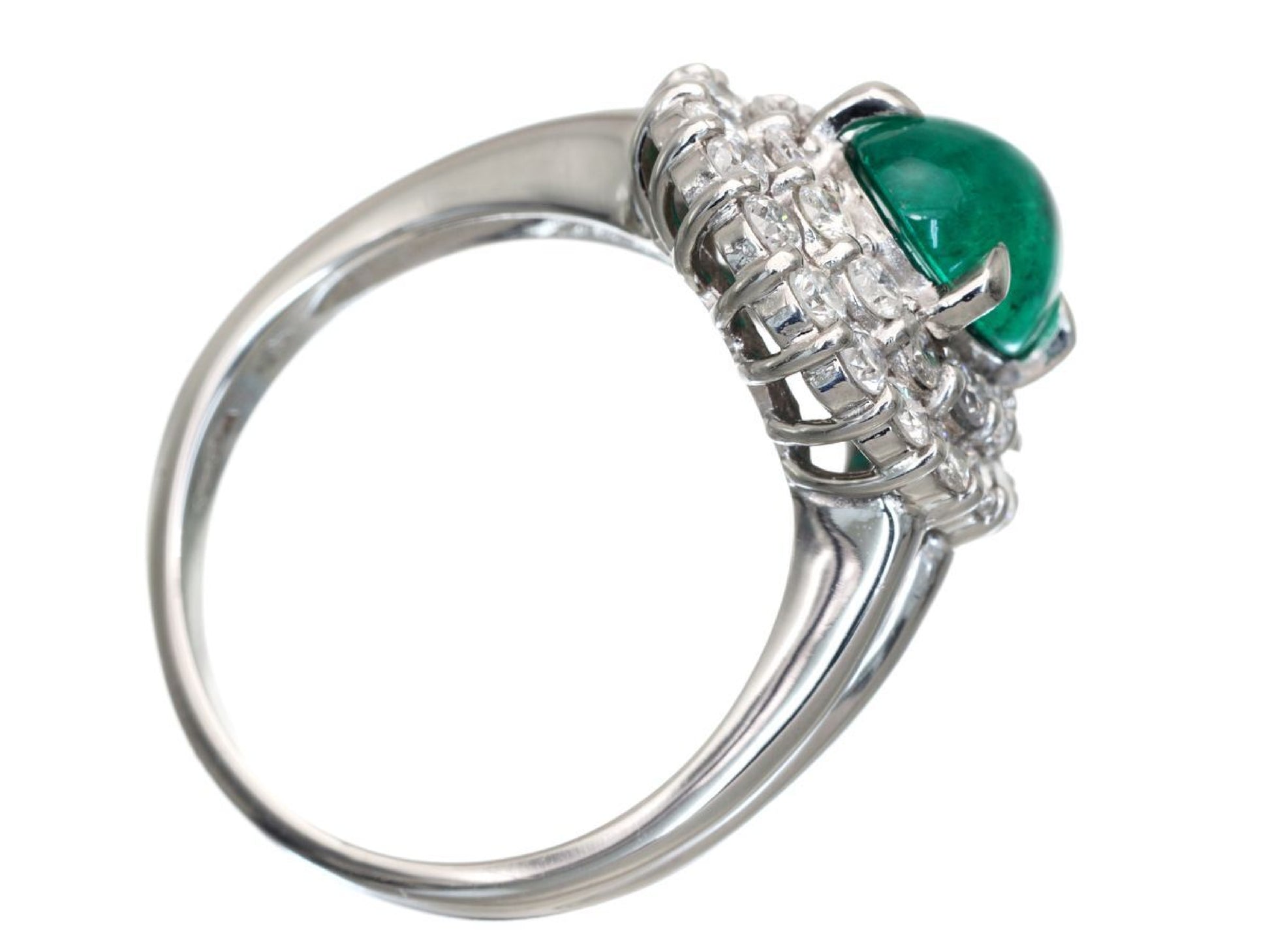 E1.67ct D1.05ct Pt850 7.3g Ring