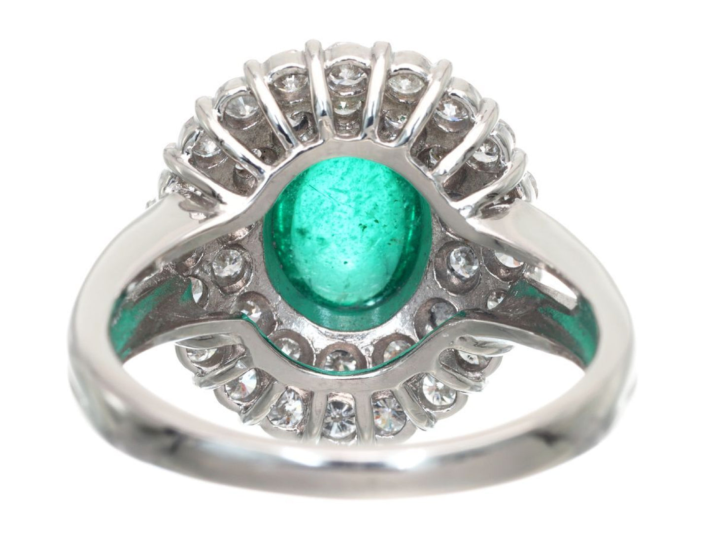 E1.67ct D1.05ct Pt850 7.3g Ring