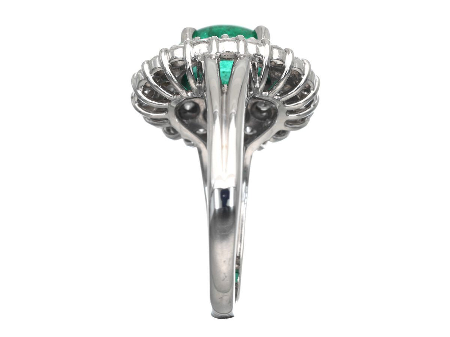 E1.67ct D1.05ct Pt850 7.3g Ring
