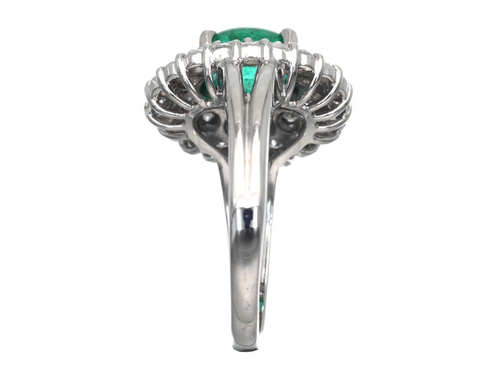 E1.67ct D1.05ct Pt850 7.3g Ring