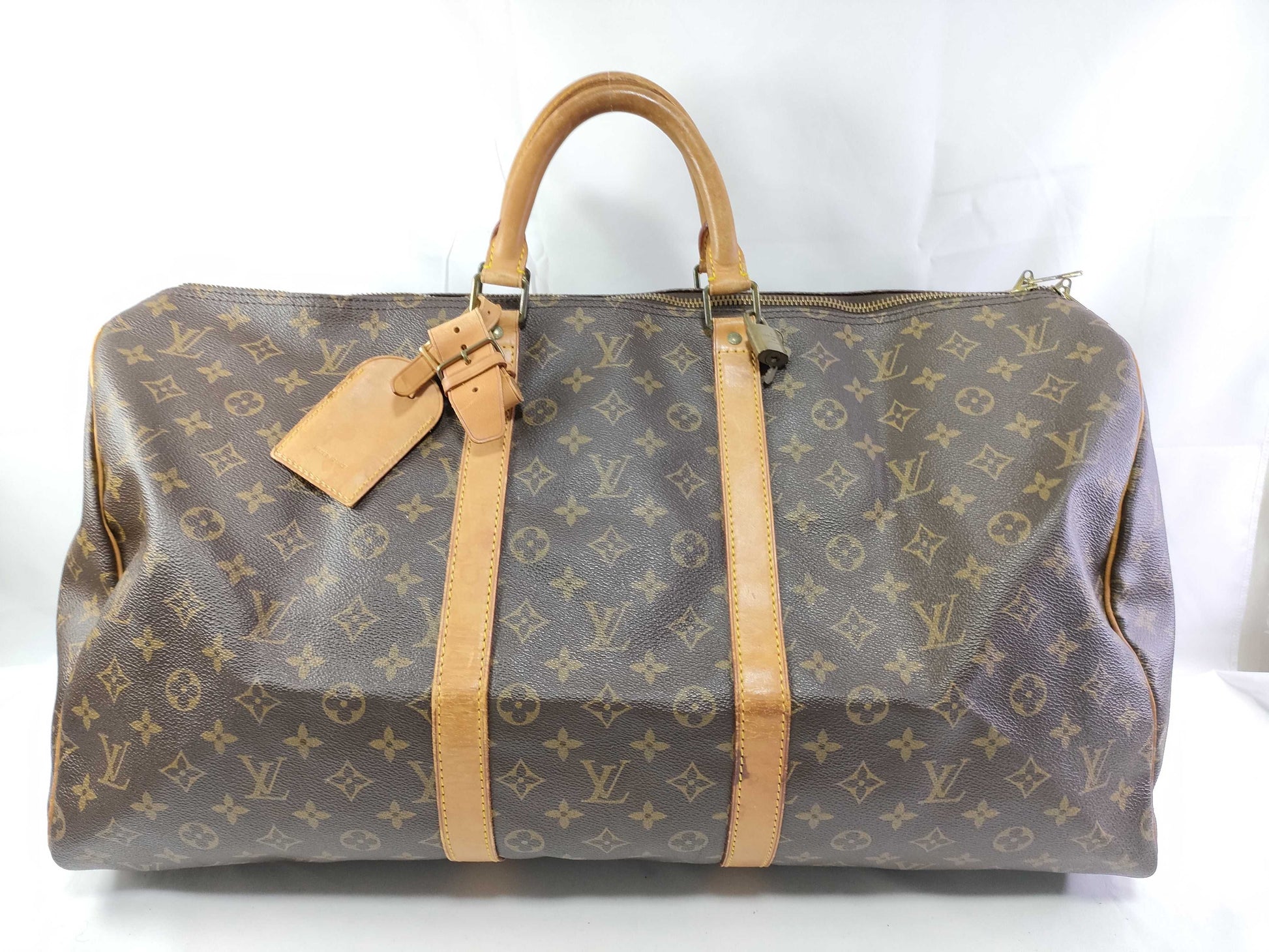 LOUIS VUITTON Monogram Vuitton Keypol 55 Boston Bag