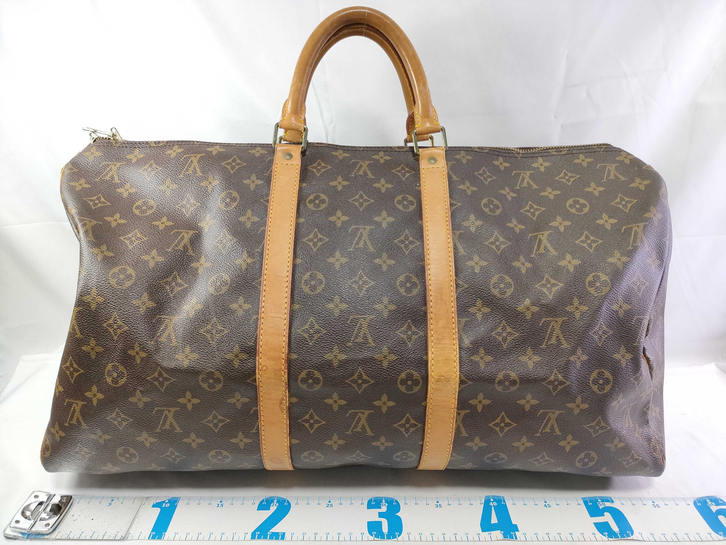 LOUIS VUITTON Monogram Vuitton Keypol 55 Boston Bag