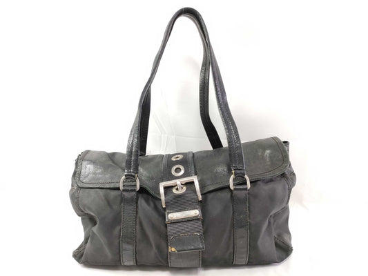 GUCCI Prada Nylon Leather Tote Bag Tote Bag