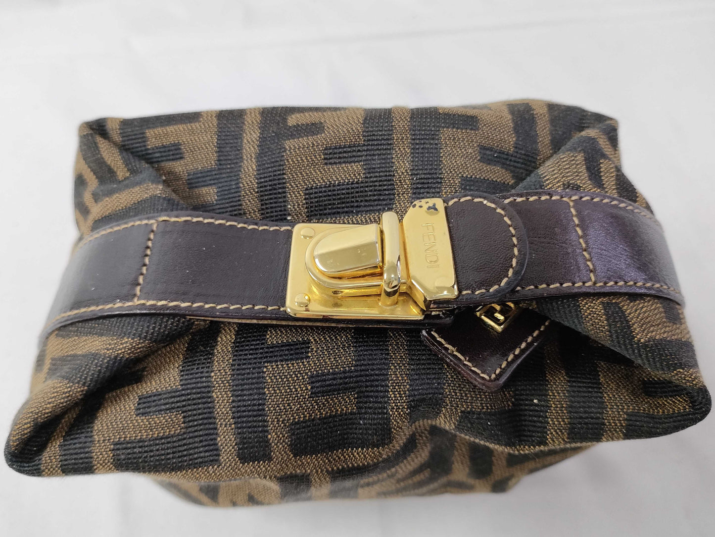 FENDI Zucca Vanity Pouch Handbag