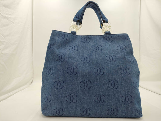 CHANEL Pla Denim Tote Bag 7409105 Handbag