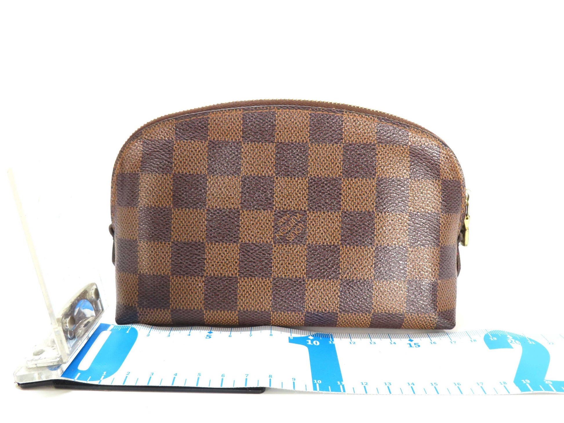 LOUIS VUITTON Damier LV Damier Pochette Cosmetic PM Pouch