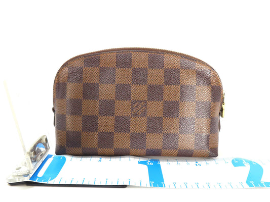 LOUIS VUITTON Damier LV Damier Pochette Cosmetic PM Pouch