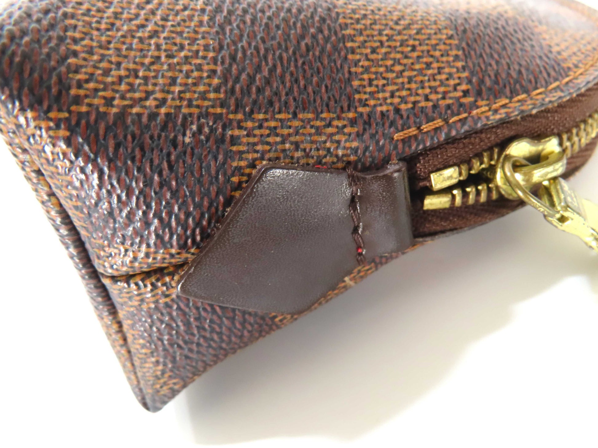 LOUIS VUITTON Damier LV Damier Pochette Cosmetic PM Pouch