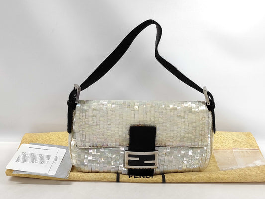 FENDI Fendi Sequin Mamma Bucket Handbag Shoulder Bag