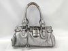 Chloe Paddington Silver Padlock Handbag