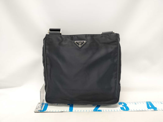 PRADA PRADA Nylon Navy Shoulder Bag