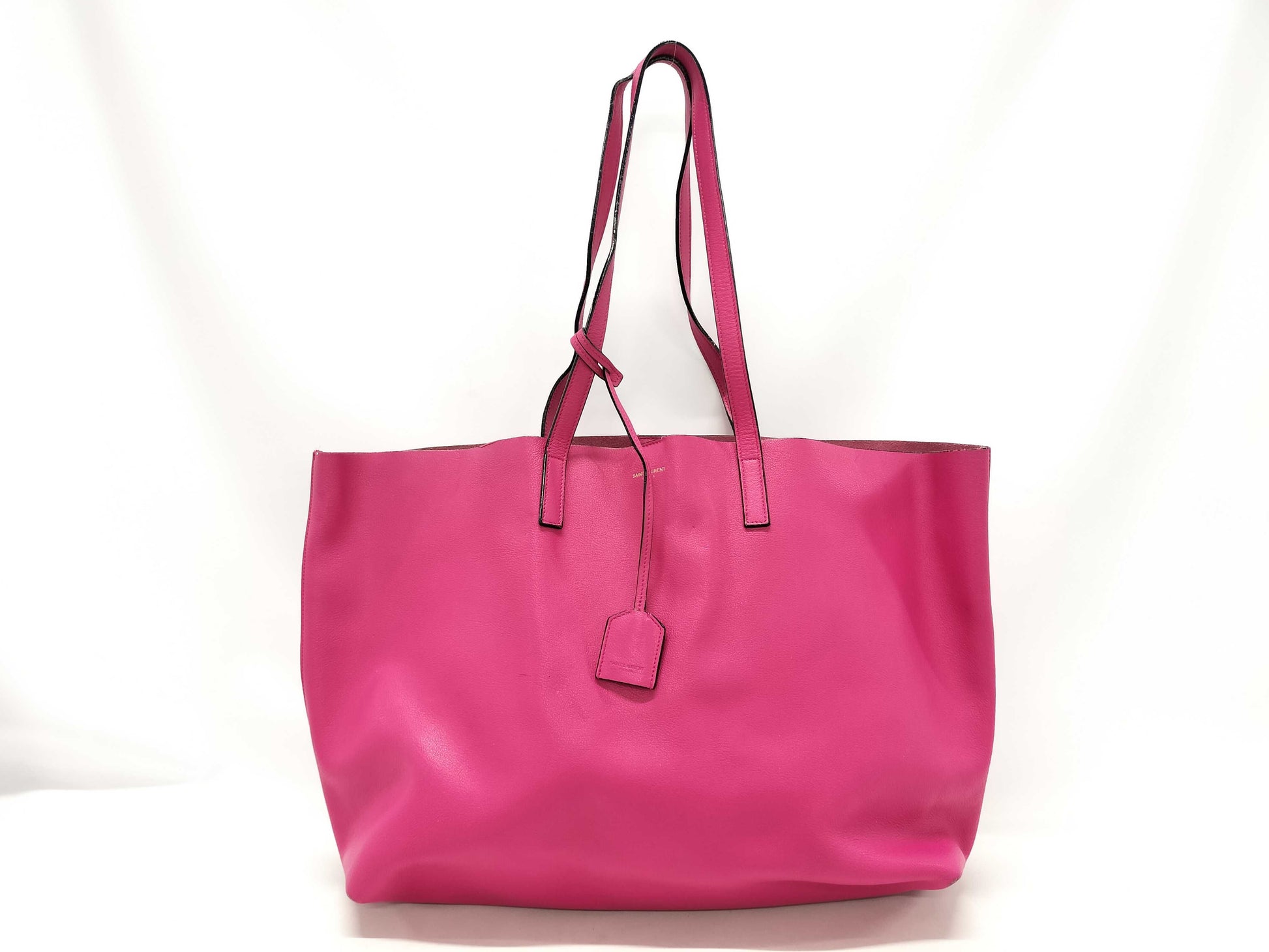 SAINT LAURENT pink tote bag