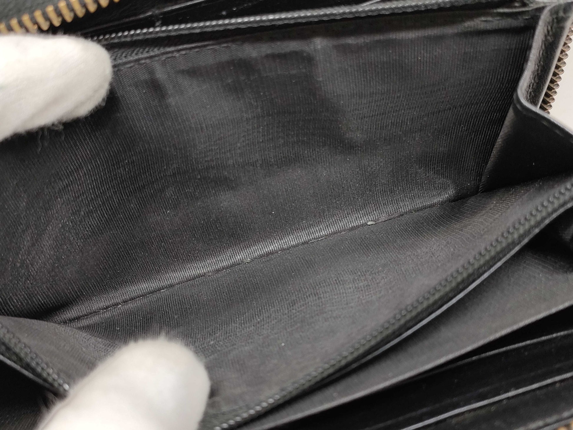 GUCCI GUCCI Black 443123 Long Wallet