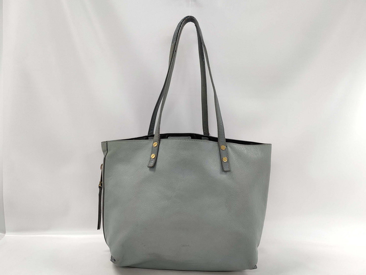 Chloe muted light blue shoulder bag tote bag