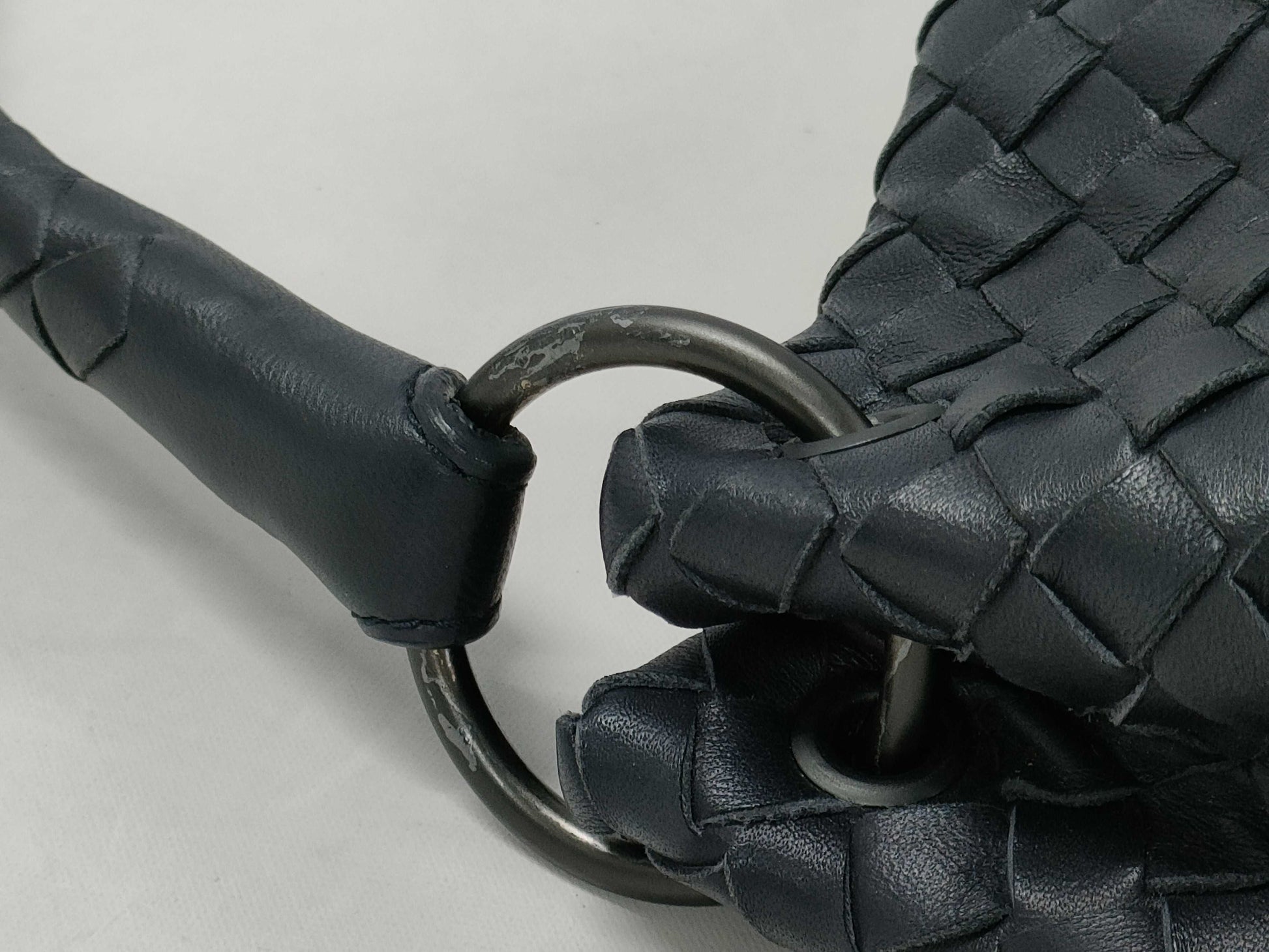 BOTTEGA VENETA Bottega Veneta Dark Navy Intrecciato Handbag