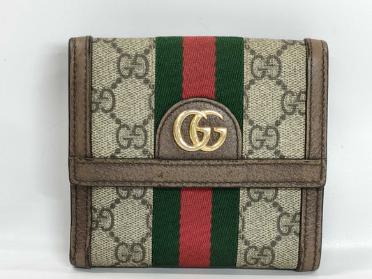 GUCCI GG Pattern 523173 Bifold Wallet