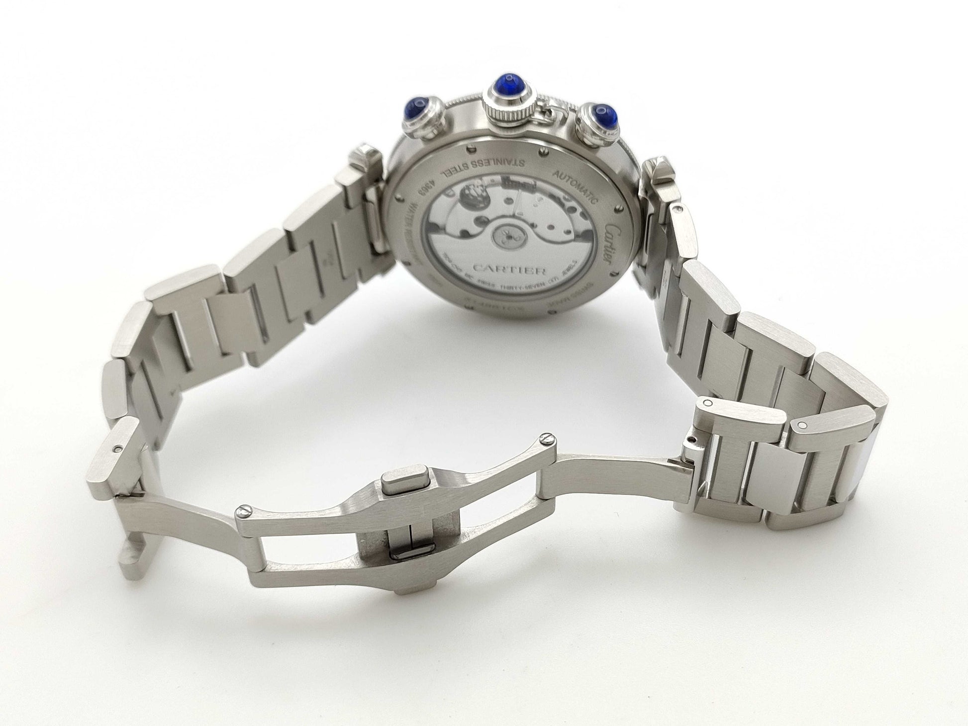 Cartier Pasha WSPA0039 4363 514861CX Blue Dial Automatic Men's Watch