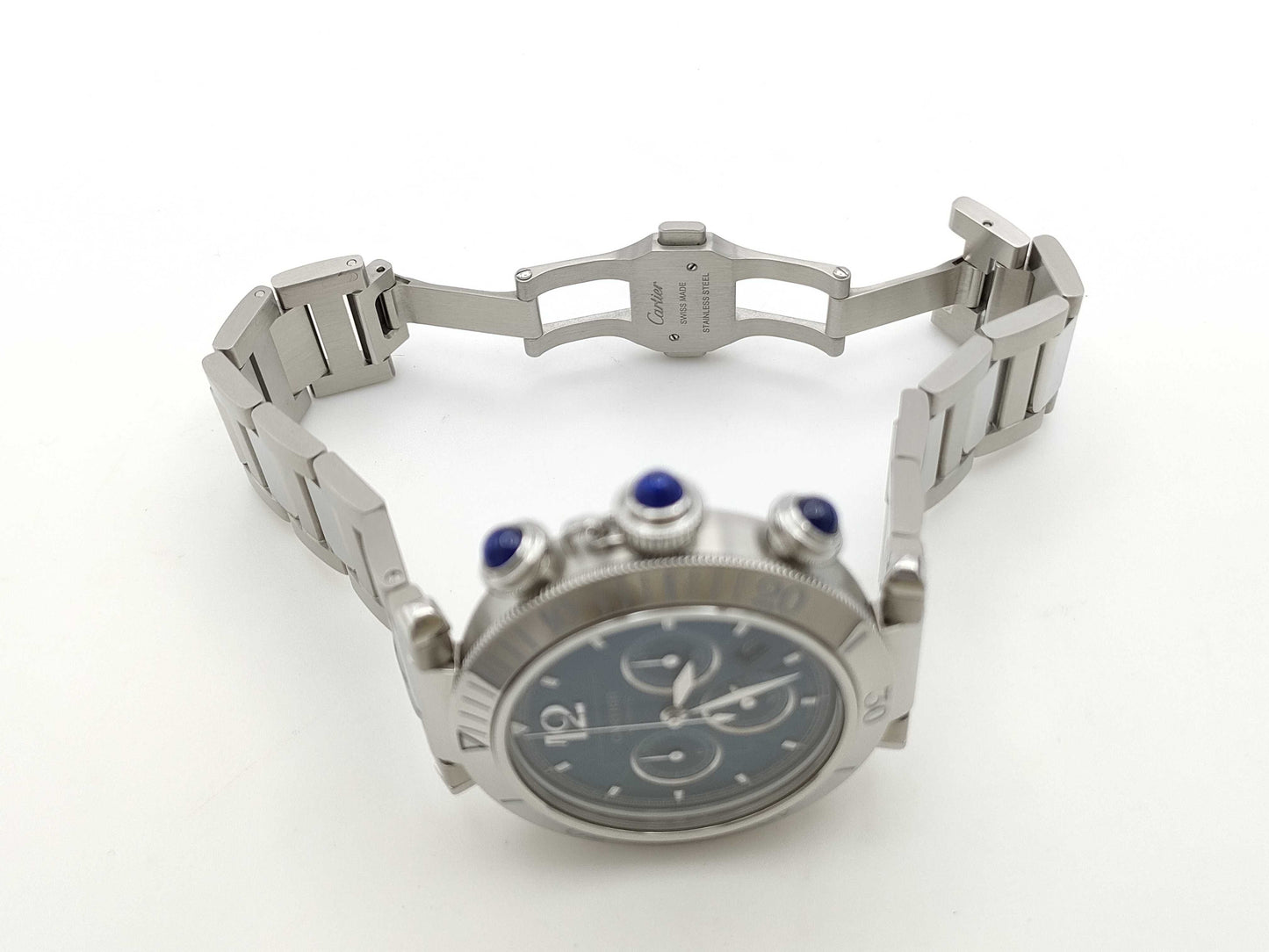 Cartier Pasha WSPA0039 4363 514861CX Blue Dial Automatic Men's Watch