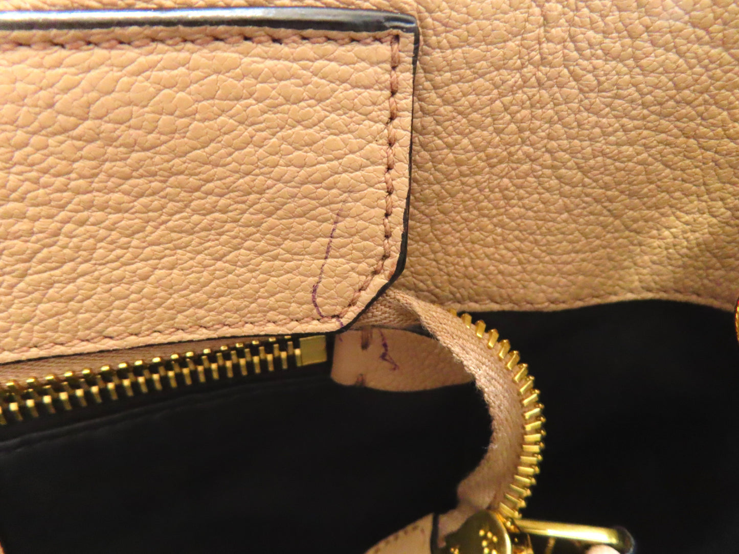 miu miu miu 2way handbag leather/pink beige handbag