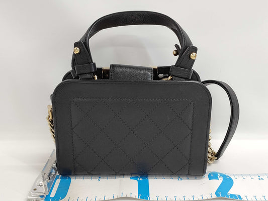 CHANEL CHANEL 2-Way Shoulder Bag, Calfskin/Black/GD