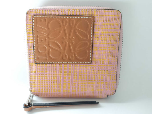 LOEWE Compact Wallet PVC/Pink Wallet