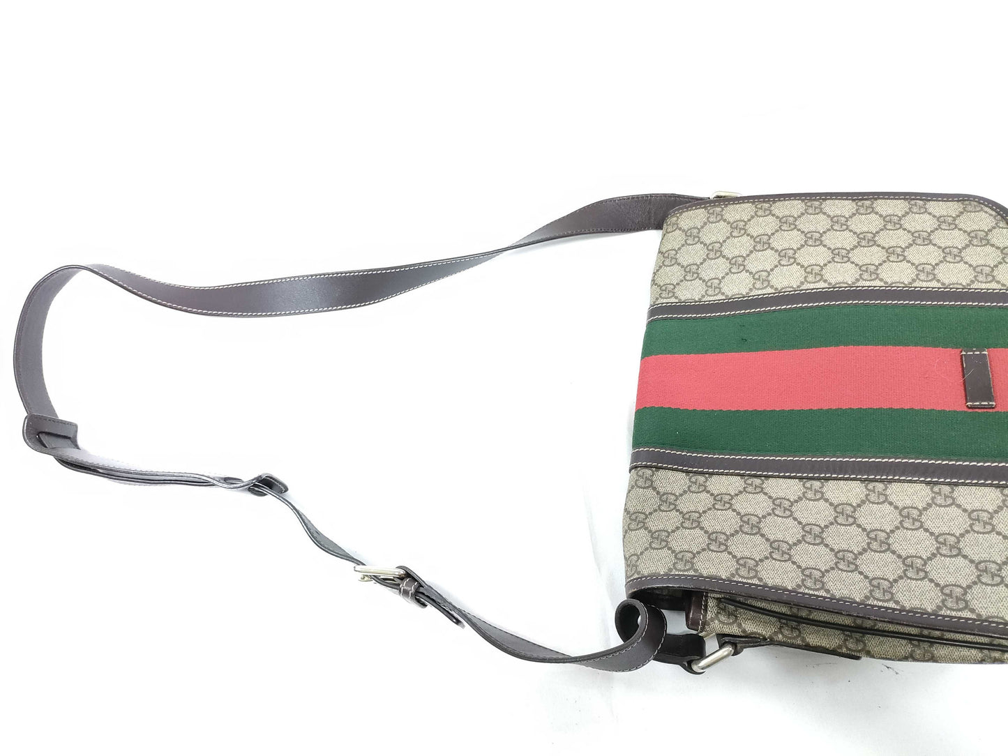 GUCCI GUCCI Sherry Messenger GG Supreme/Brown Shoulder Bag