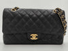 CHANEL CHANEL Matelasse 25 Double Flap/Caviar/Black/GD Shoulder Bag
