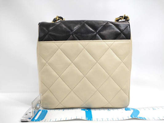 CHANEL CHANEL Matelasse Shoulder Bag, Lamb/Black/Beige/GD/0 Series