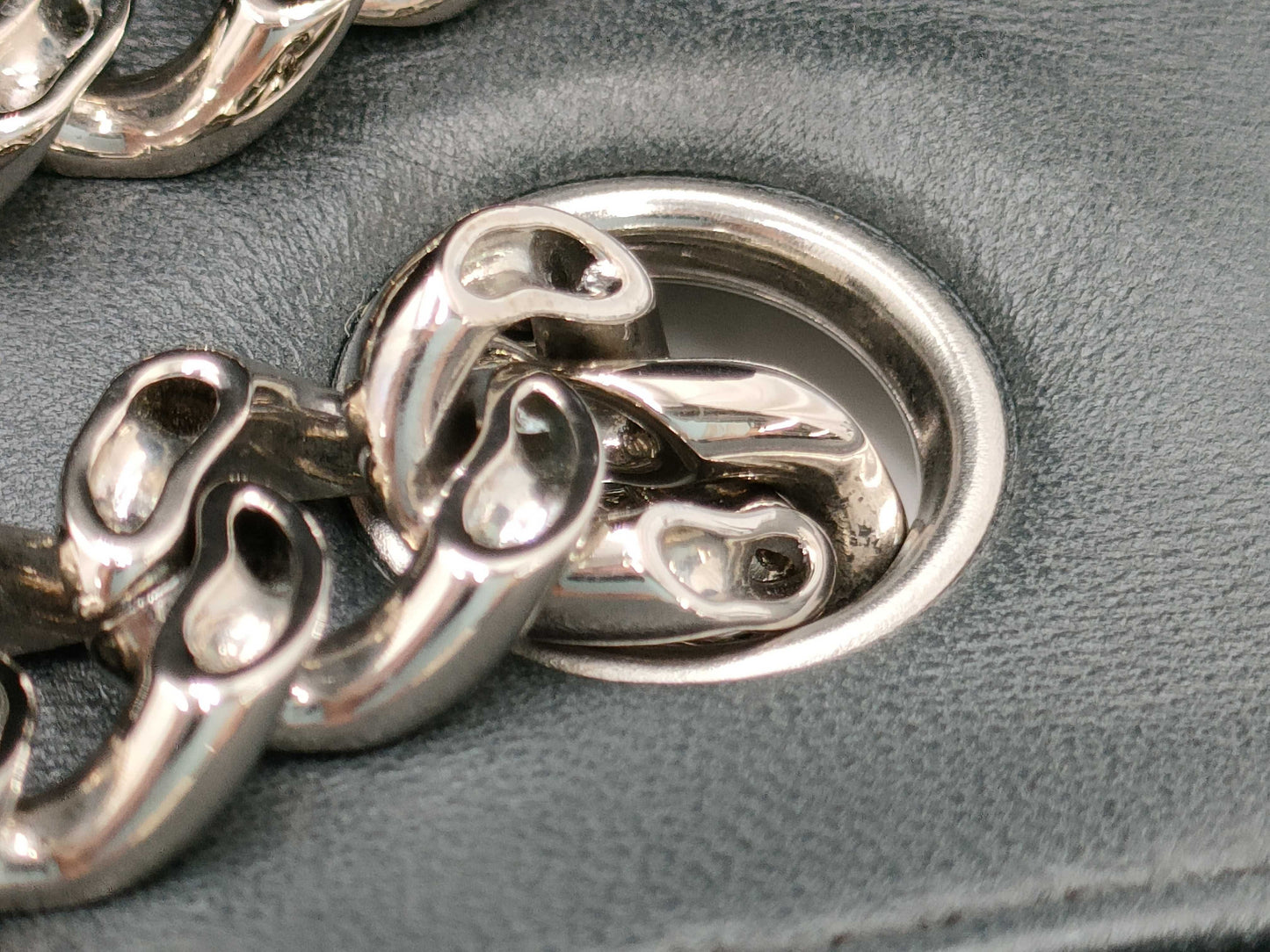 CHANEL Matelasse 25 Double Flap Lambskin Shoulder Bag in Lambskin, Gray, Silver, No. 11